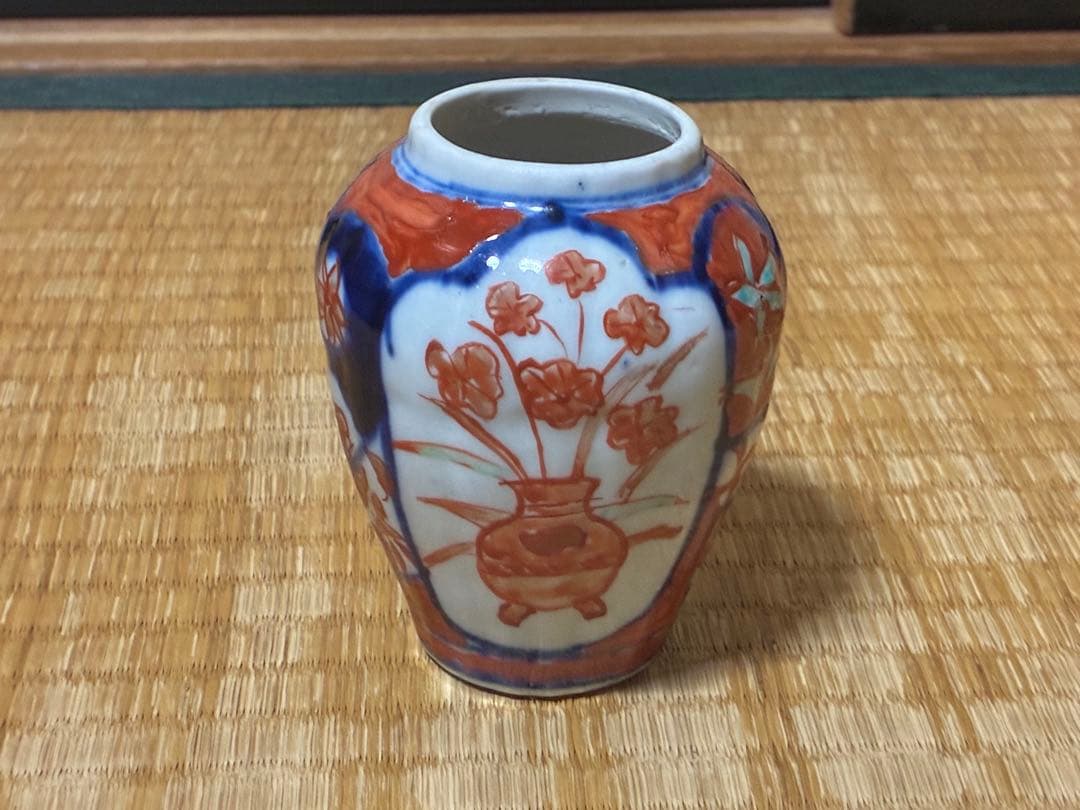 古伊万里 色絵 小壷 花入 元禄