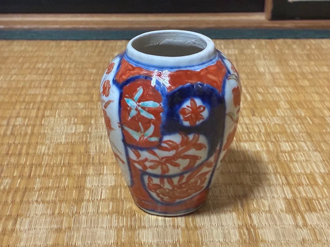 古伊万里 色絵 小壷 花入 元禄