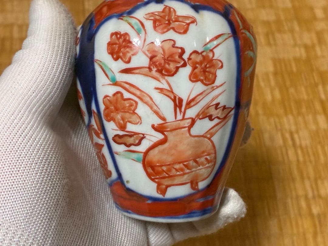 古伊万里 色絵 小壷 花入 元禄