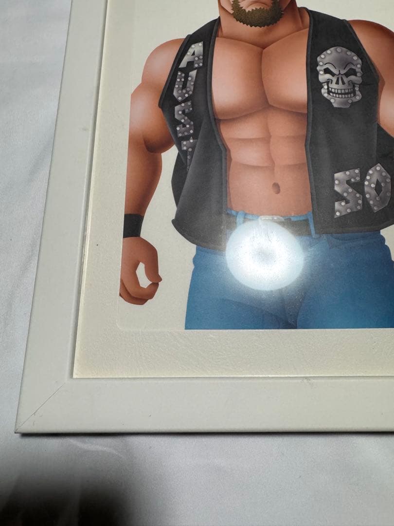 坂井永年氏　オースチン　原画　WWE プロレス