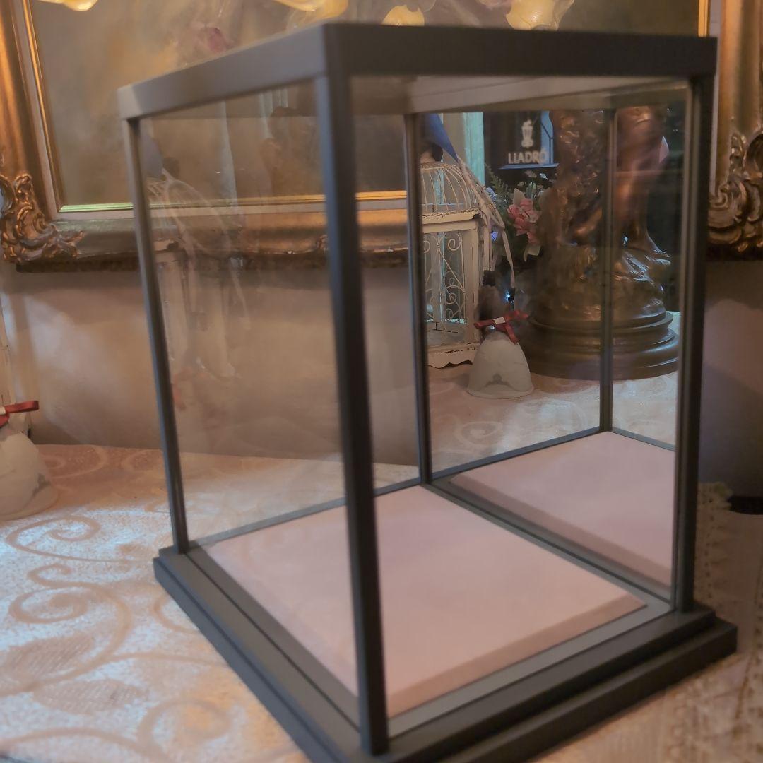 ♥リヤドロ♥天使二体・クリスマスツリー♥ガラスケース付き