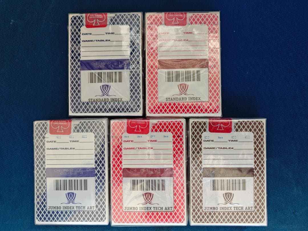 Bee Wynn Casino playing cards 5種 計5個