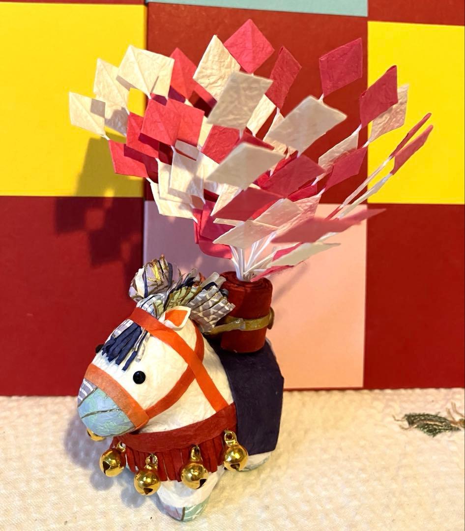 干支飾り　福花午　めでたや
