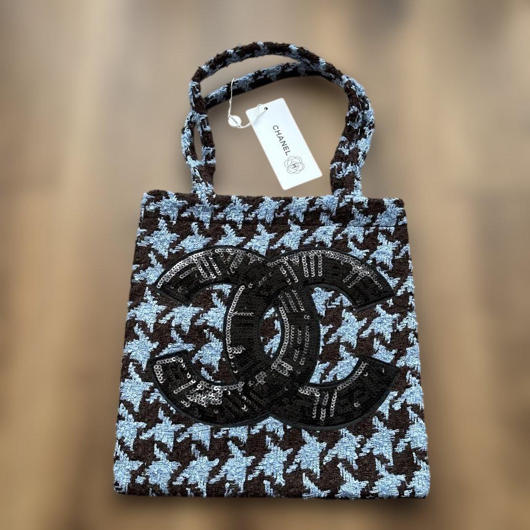 CHANELツイードトートバッグ