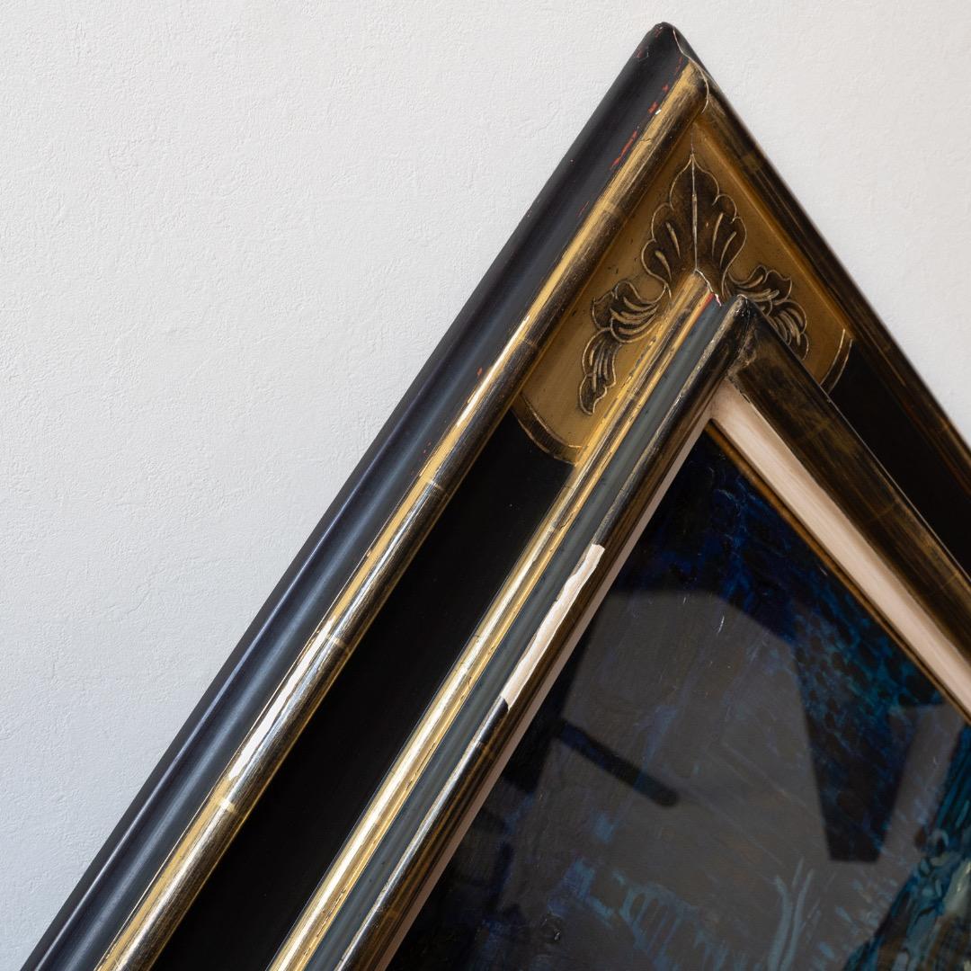 Michel Henry 油彩画 ミシェル・アンリ 油彩 花 F25 大作 絵画