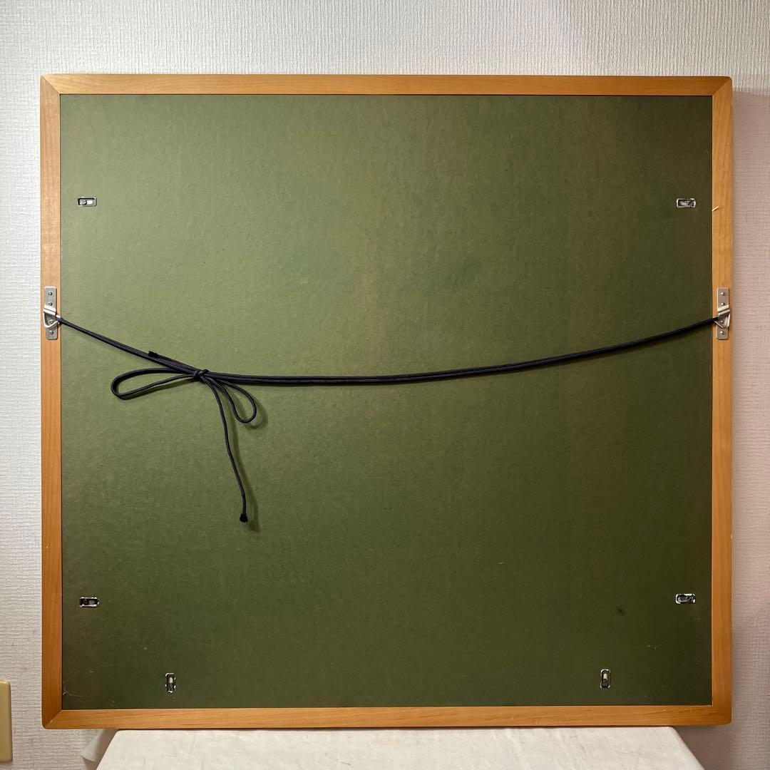 No.30101801 染色画　平山郁夫の縮緬額装品