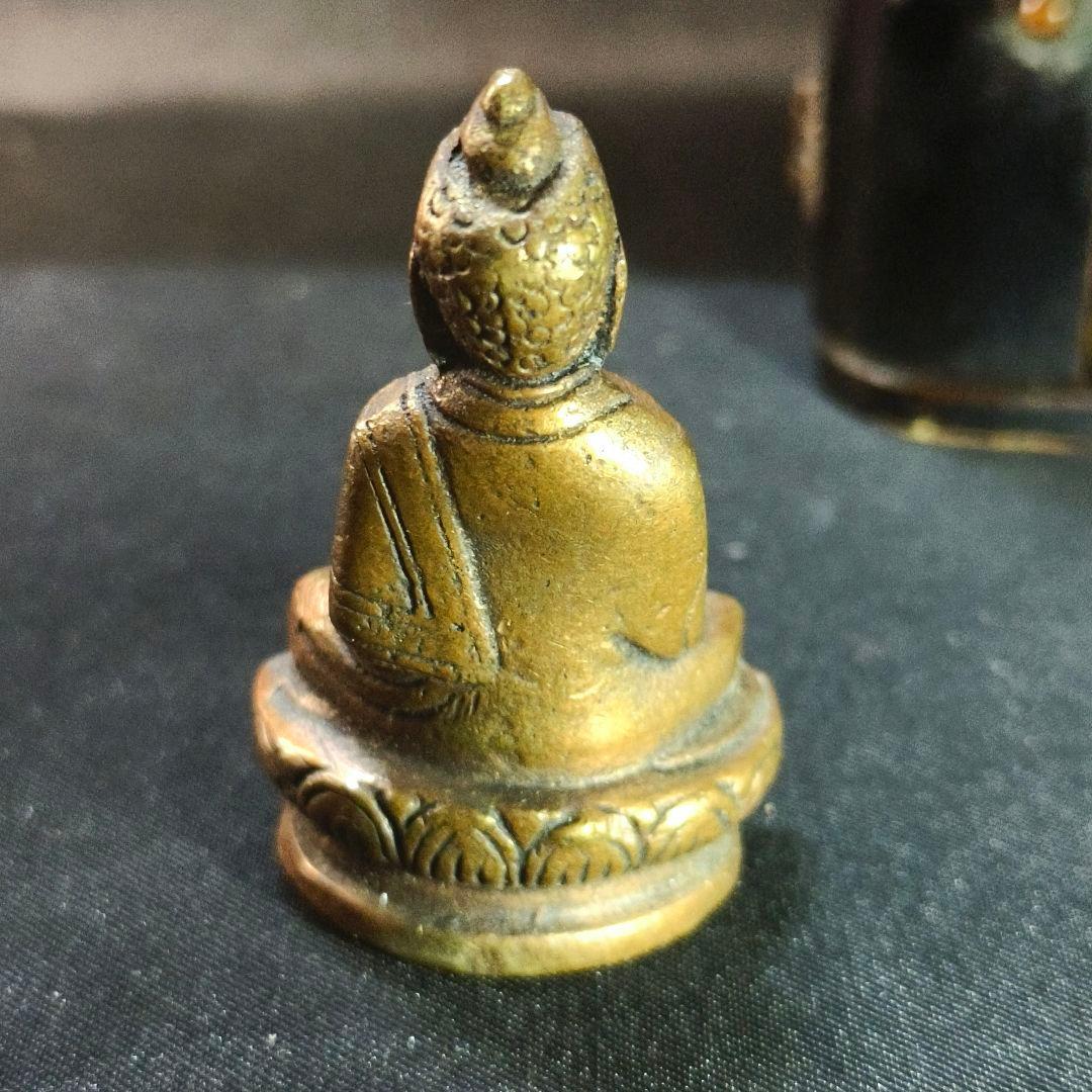 中国古美術 古銅薬師仏 漆厨子付 チベット密教 仏教美術 清朝骨董 寺院流出