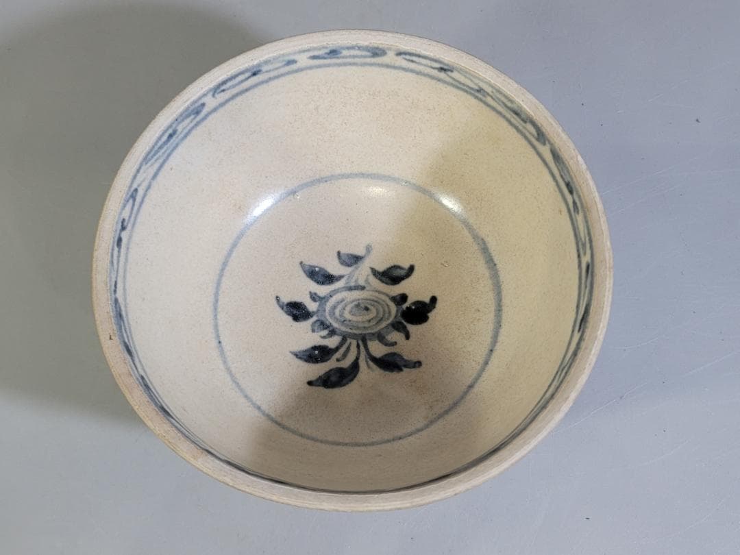 専用 茶道具 安南 染付 茶碗 時代物 DT435