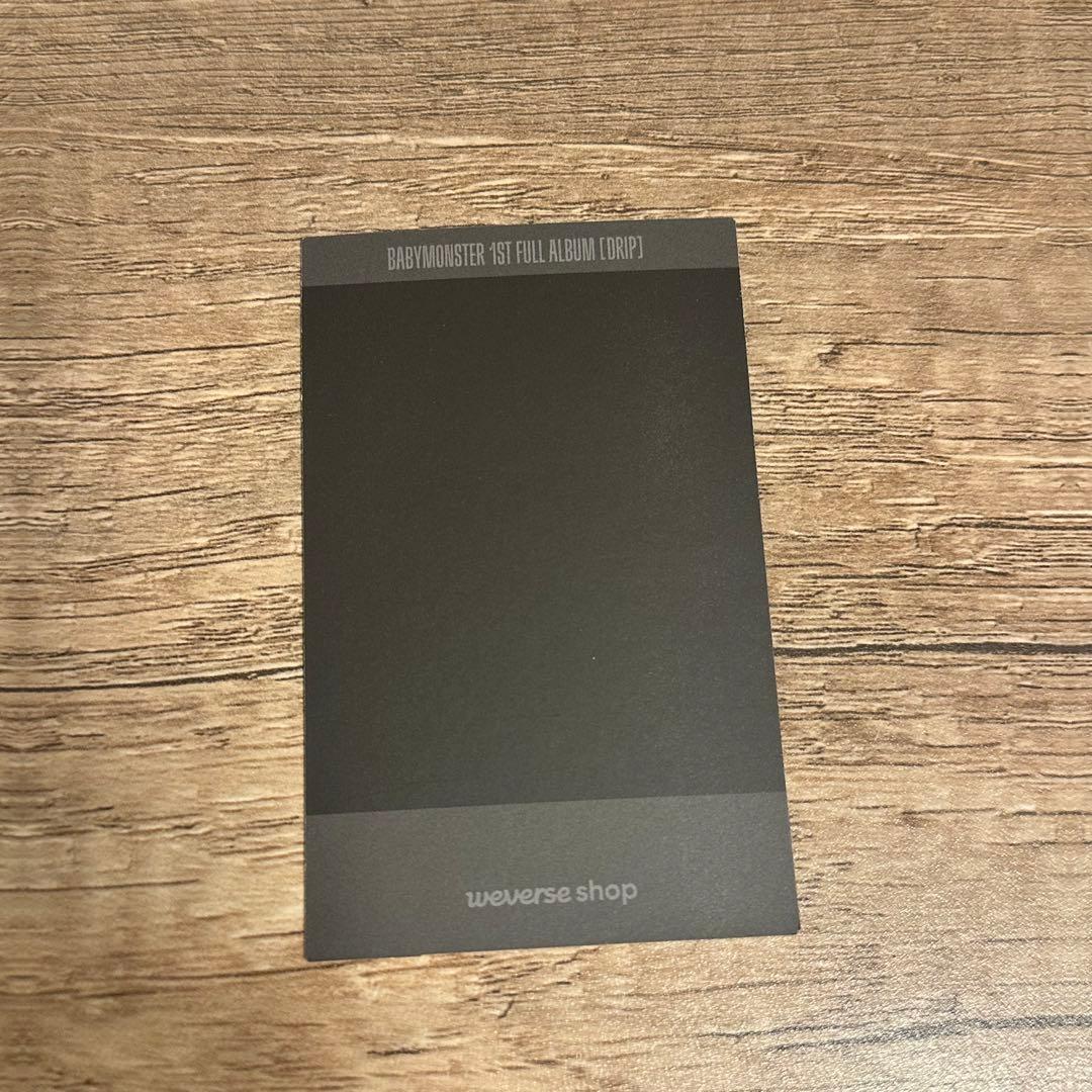 BABYMONSTER DRIP weverse 当選　トレカ　アヒョン