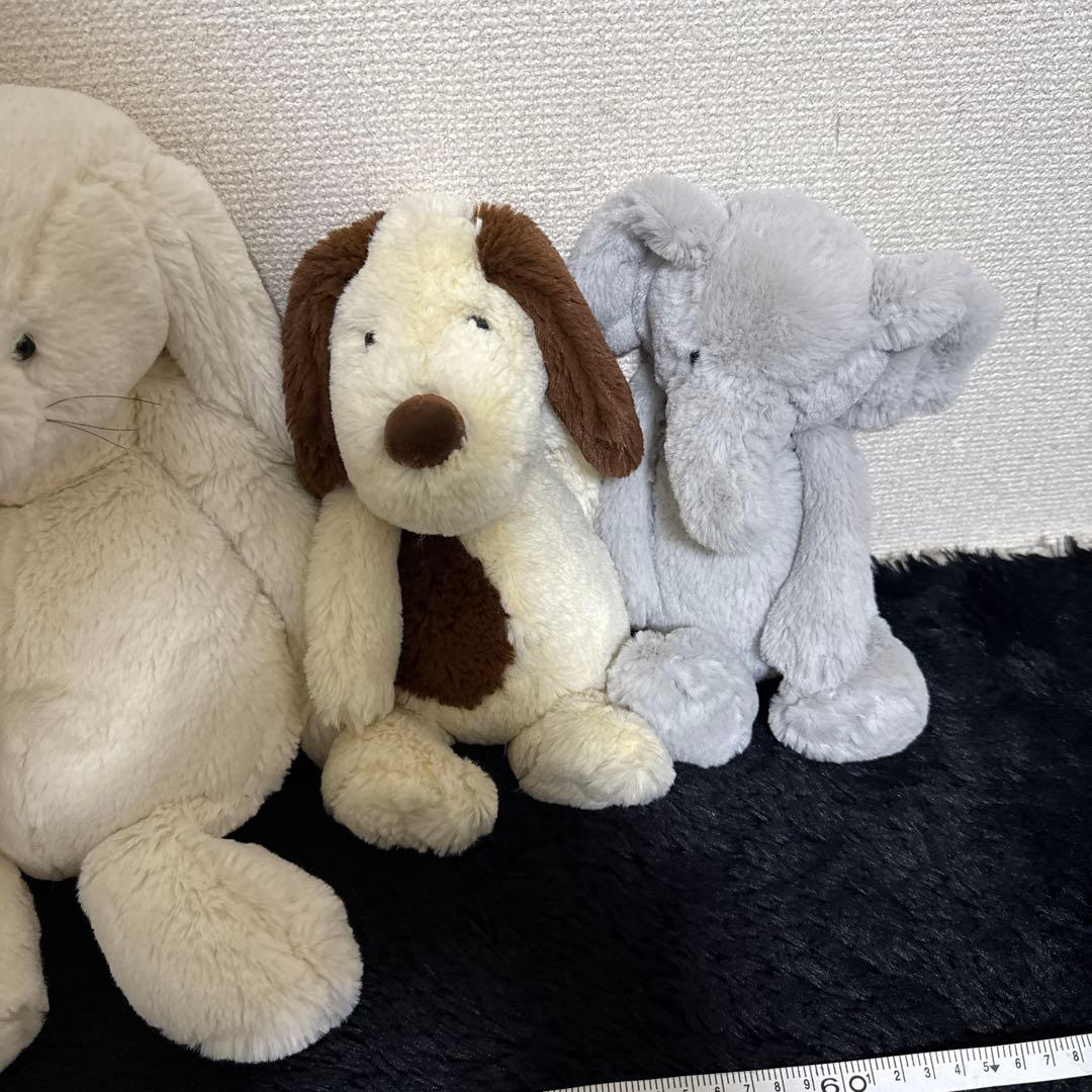 ジェリーキャット ぬいぐるみ 4匹セット ライオン ウサギ イヌ ゾウ