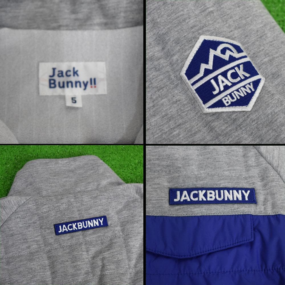 Jack Bunny!! ジャックバニー ゴルフ 中綿ジャケット【ブルー】美品！