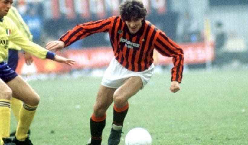 85-86 AC MILAN 選手用 ACミラン 当時物 ロッシ　マルディーニ
