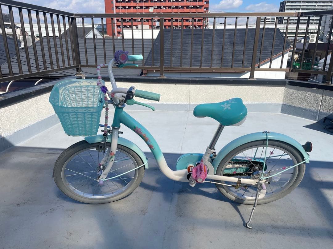 引き取り　アリエル　子供用自転車　18インチ　ディズニー　リトルマーメイド