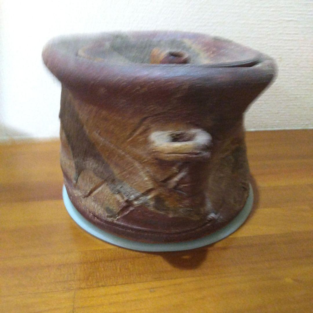 赤褐色 水指
