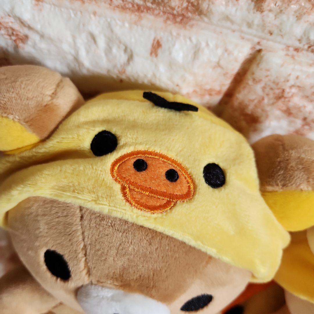リラックマ　コリラックマ　くったりぬいぐるみ×キイロイトリフードリュック