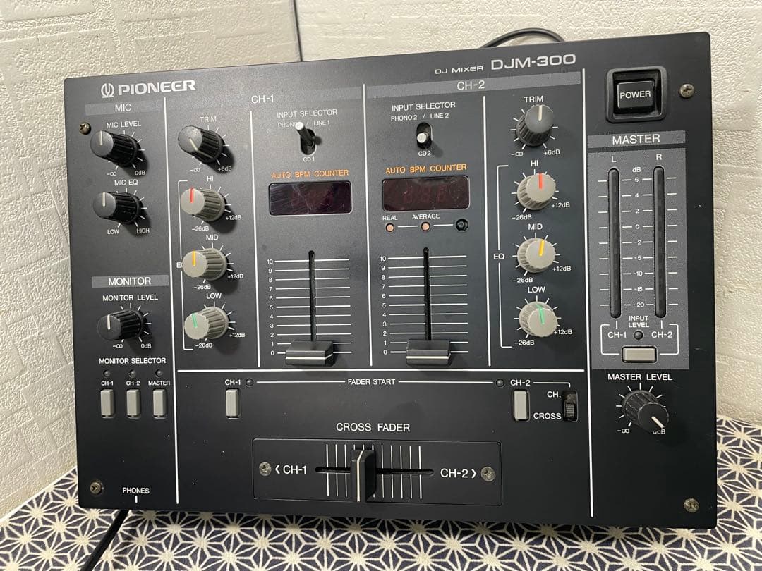 pioneer dj パイオニア　DJM-300 ブラック　フェーダーメンテナン
