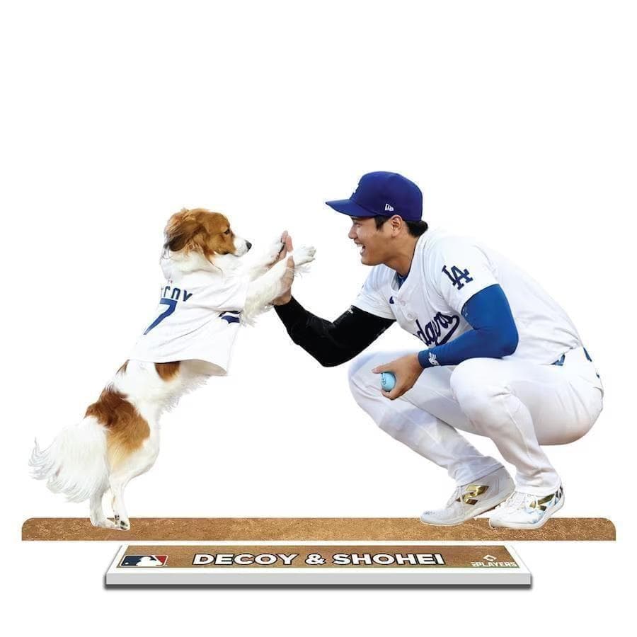 【限定】大谷翔平 & デコピン プレイヤースタンド ドジャース始球式MLB公式
