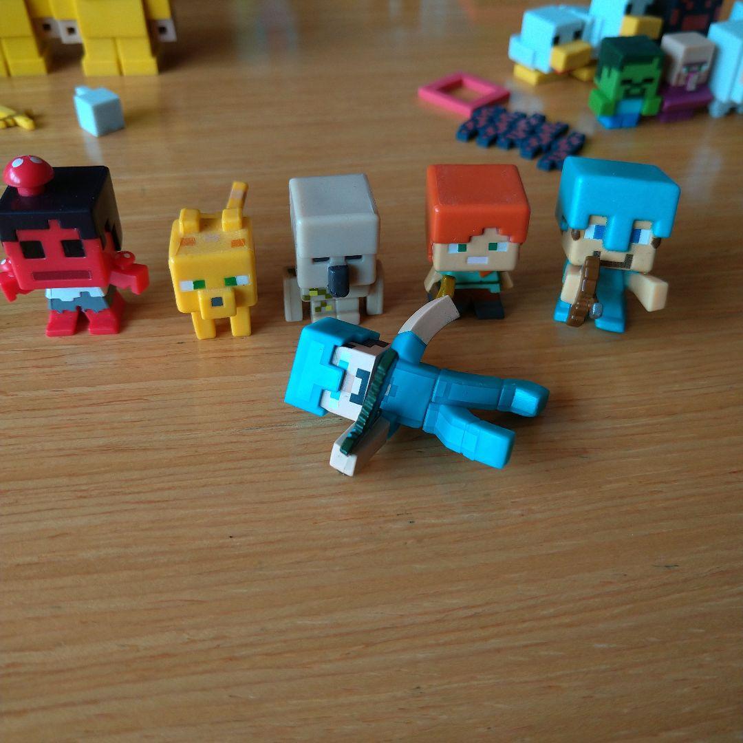 マインクラフト フィギュア セット　アクションフィギア　ラバーフィギア