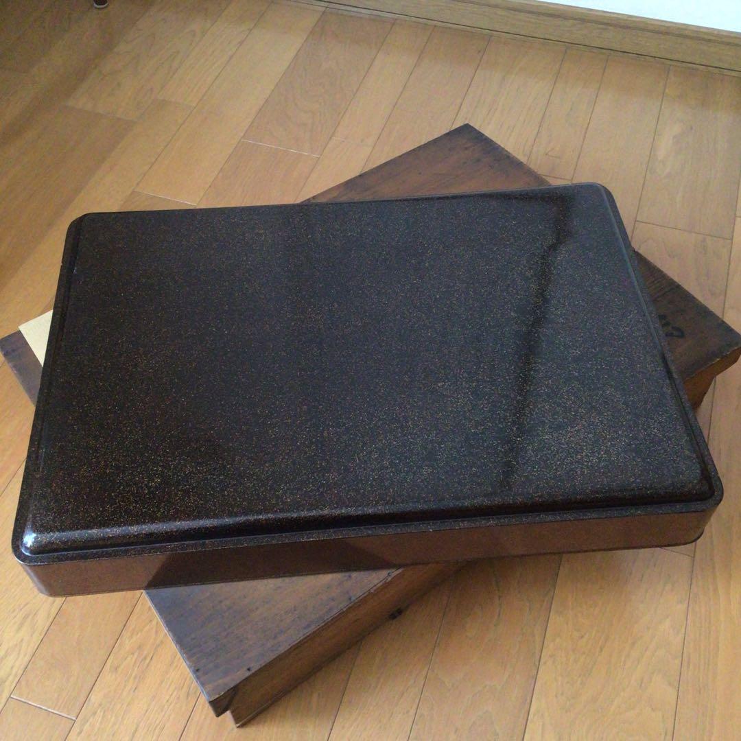 時代漆器　廣蓋　広蓋　骨董　蒔絵　螺鈿　昭和3年　共箱あり　アンティーク