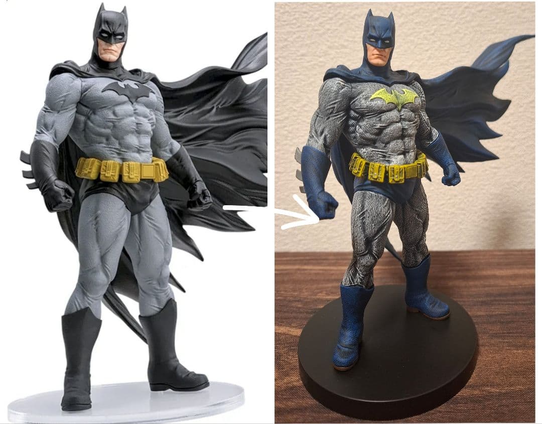BATMAN DC ACT/CUT バットマン　プレミアムフィギュア　リペイント
