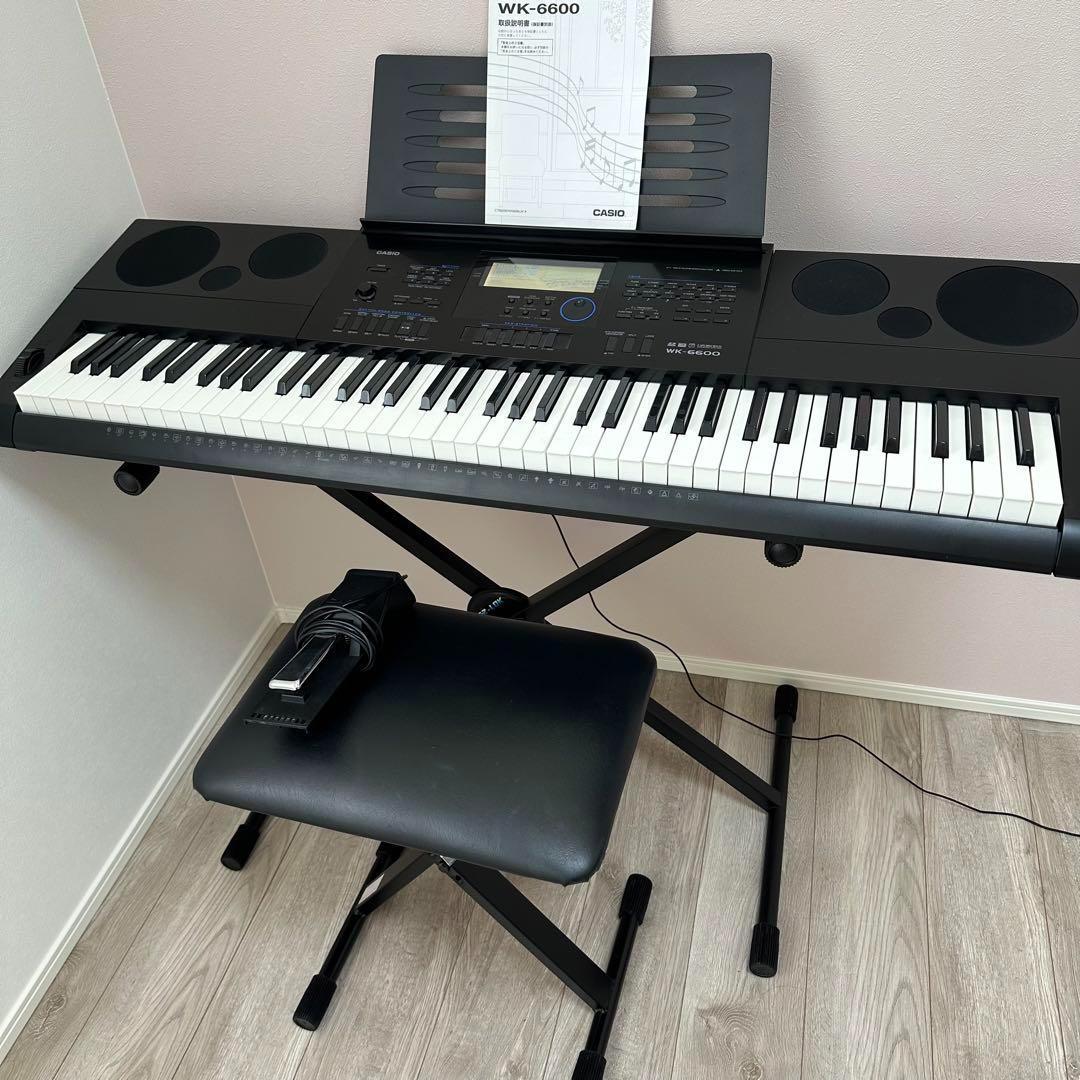 CASIO カシオ 76鍵盤 電子キーボード WK-6600