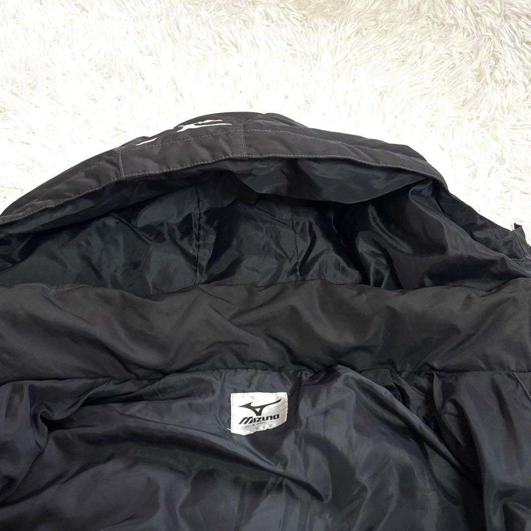 ✨美品✨MIZUNO　ミズノ ブラック黒 ベンチコート　ダブルジップ　L