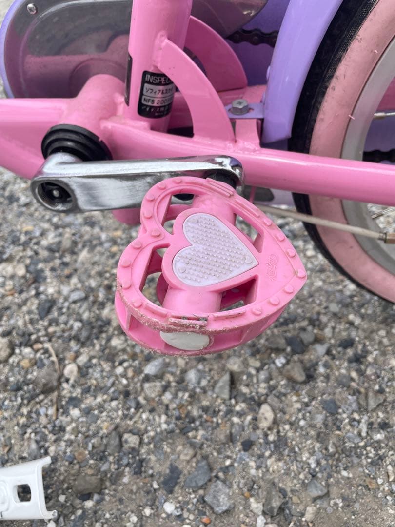 ディズニープリンセス・ソフィア幼児用自転車 18インチです