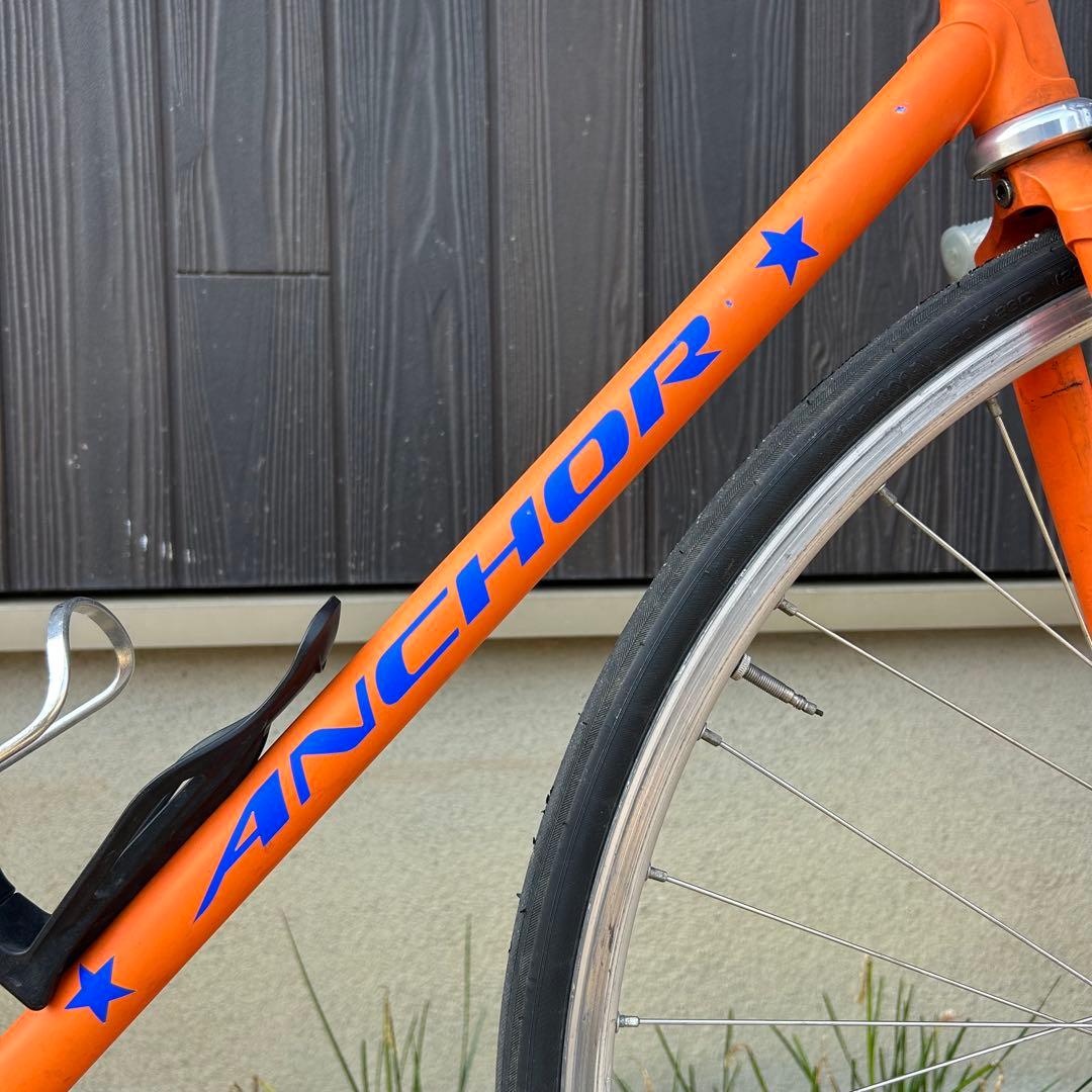 アンカー　ブリジストンフレーム競輪　自転車中古　街道ピスト練習用　完成車