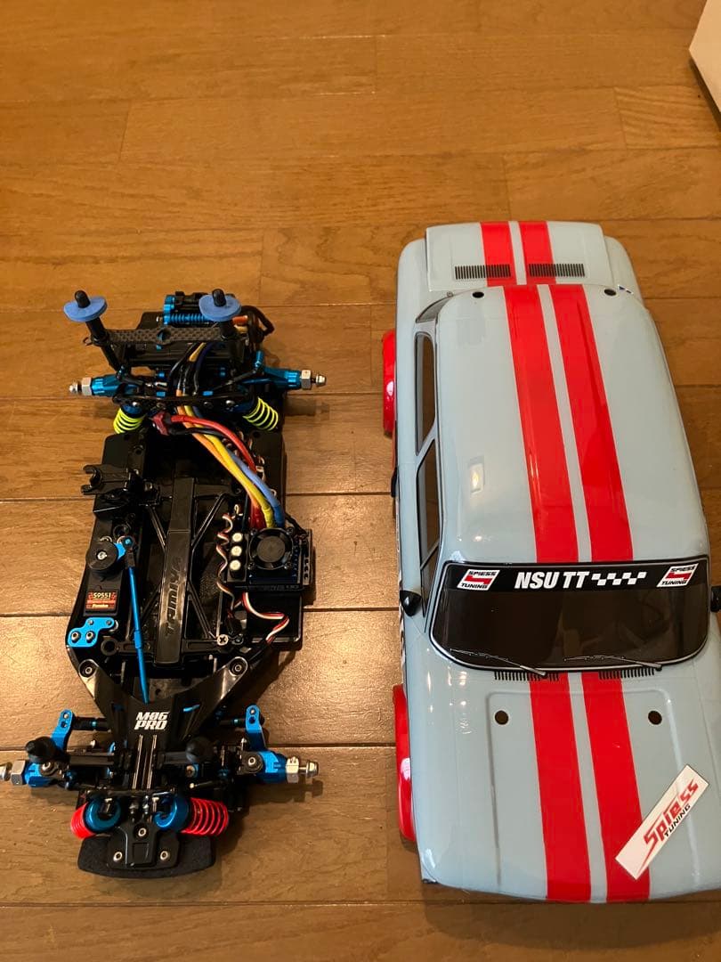 タミヤ Ｍ06PROシャーシ メカその他パーツ付き