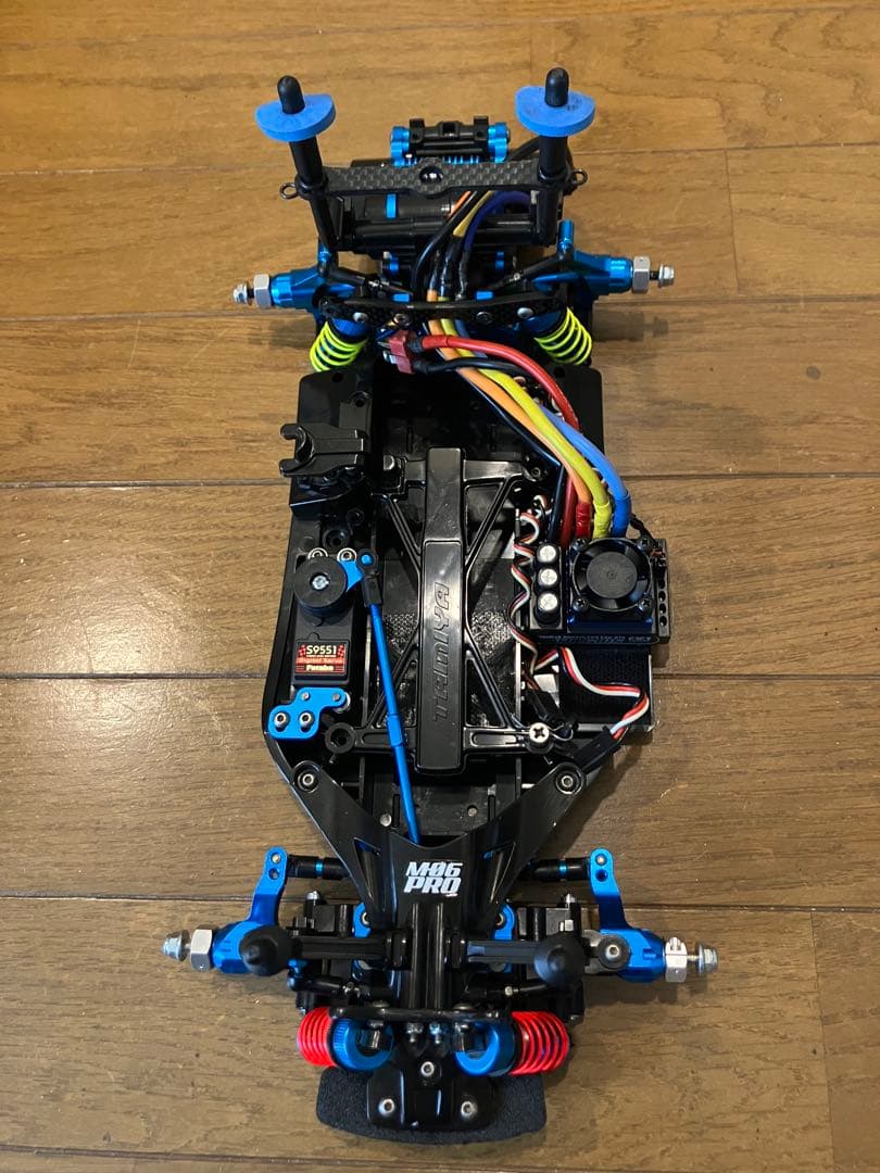 タミヤ Ｍ06PROシャーシ メカその他パーツ付き