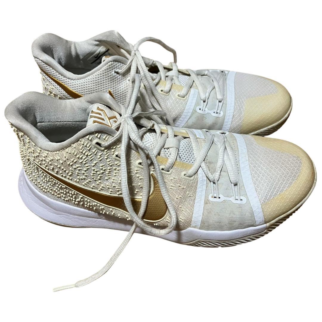 Kyrie 3 EP Finals 26.5cm 白×金