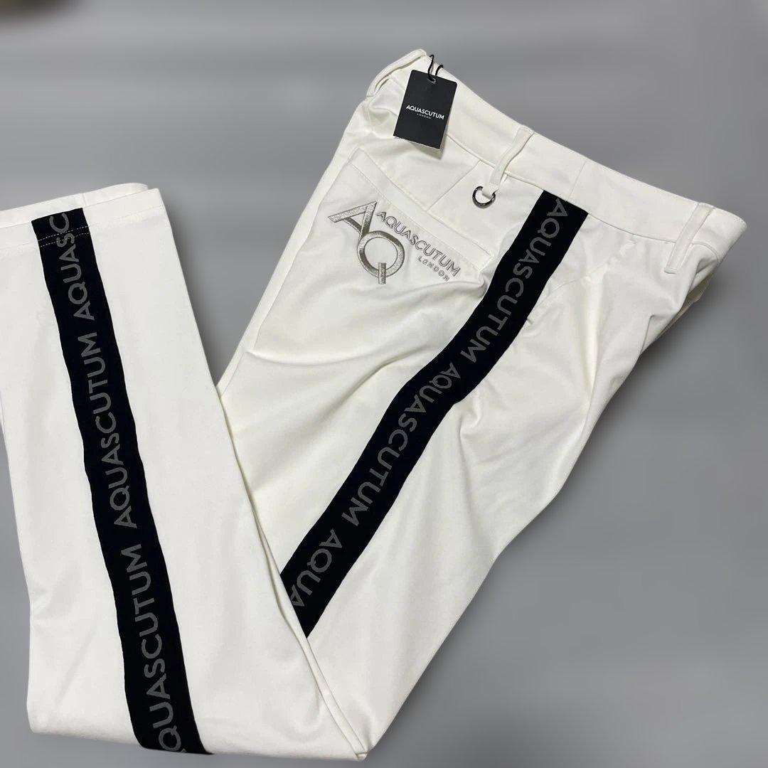 新品 AQUASCUTUM クリーミー　ゴルフウェア　ジョガーセットアップ春夏秋
