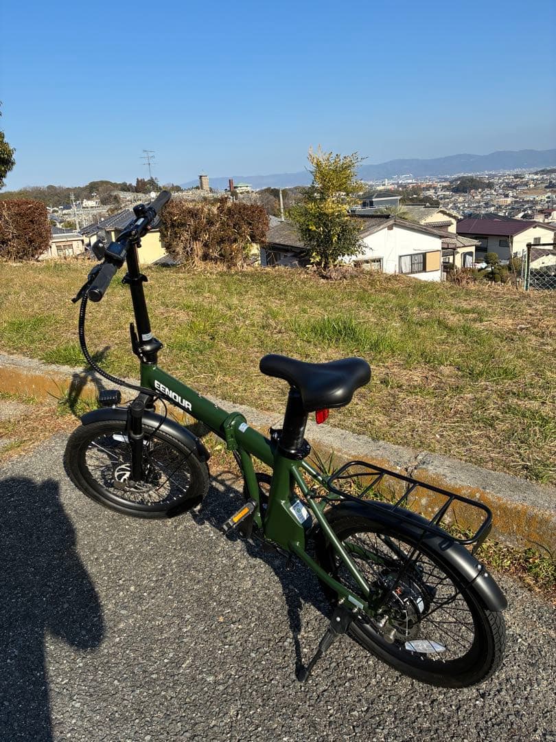 【走行少・室内保管・美品】　EENOUR C4　折り畳み電動アシスト自転車