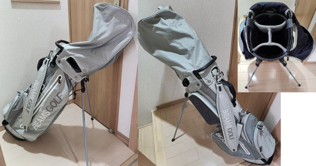 BEAMS GOLF ビームス ゴルフスタンドバッグ （グレー）