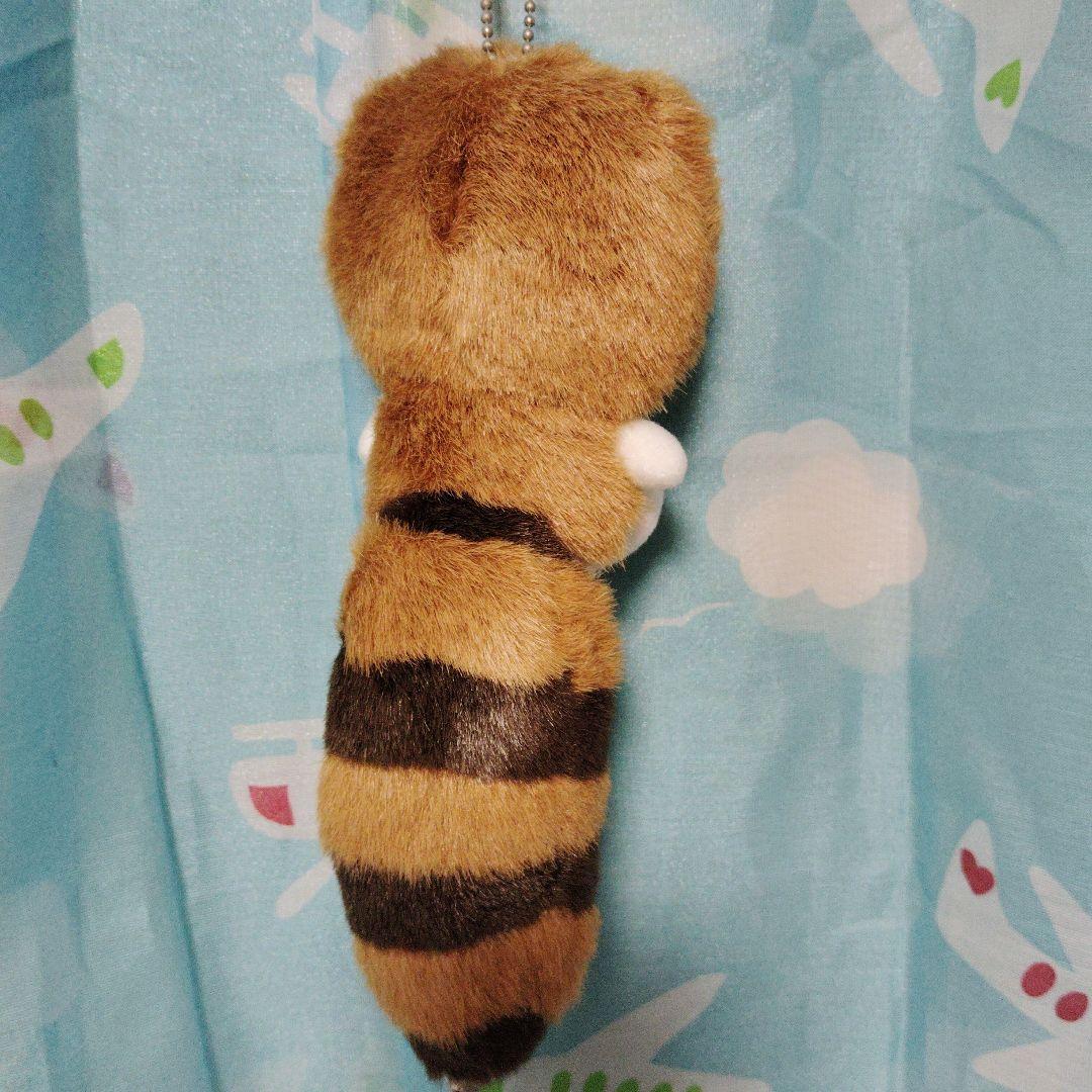 サンリオ ハローキティ しっぽ倶楽部 アライグマ マスコットホルダー ぬいぐるみ