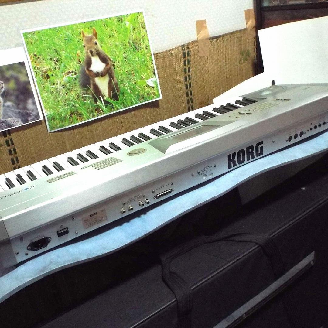 美品_最近液晶難有_KORG TRINITY 61鍵_FDD交換_大量取説新品