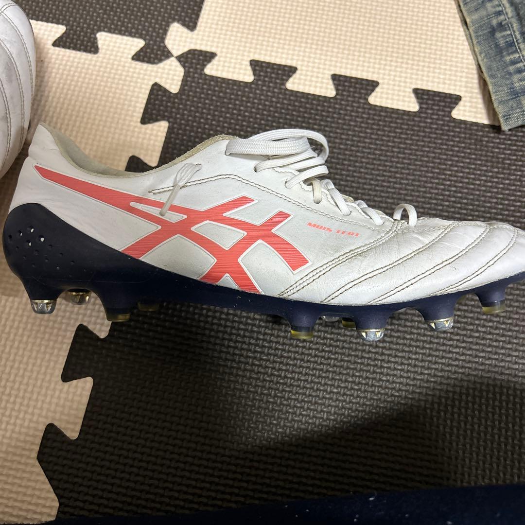 asics DS LIGHT ホワイト/レッド スパイク