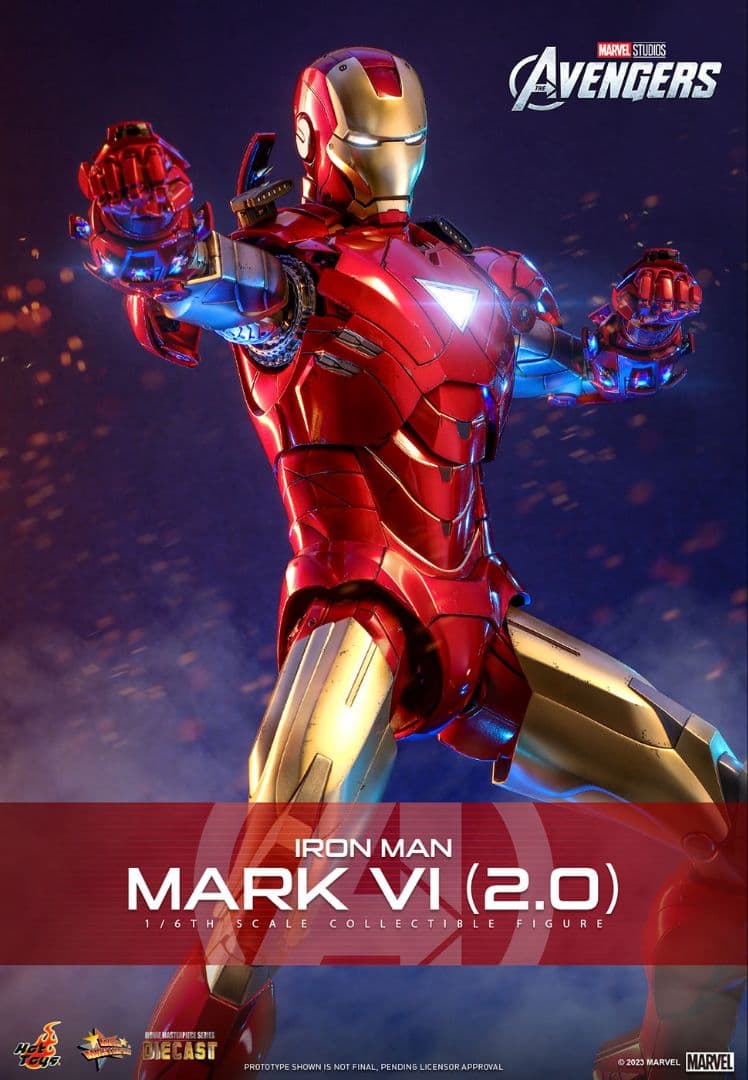 新品未開封 HOTTOYS ホットトイズ アイアンマン マーク6 (2.0)