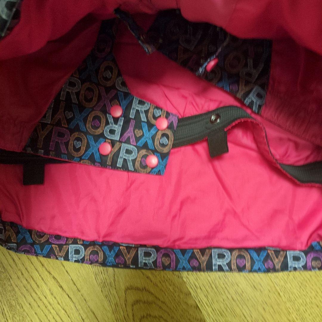 ROXY　スノボウェア　上下セット　Ｍ　ロゴ　総柄　カラフル　ピンク