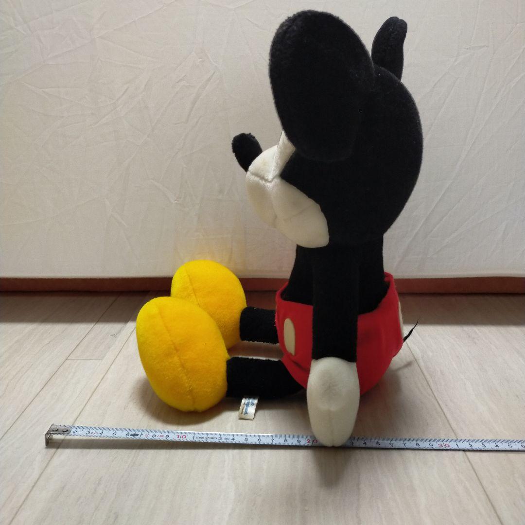 ミッキーマウス ぬいぐるみ 約40cm　白　ホワイト　ぬい活　平成　レトロ