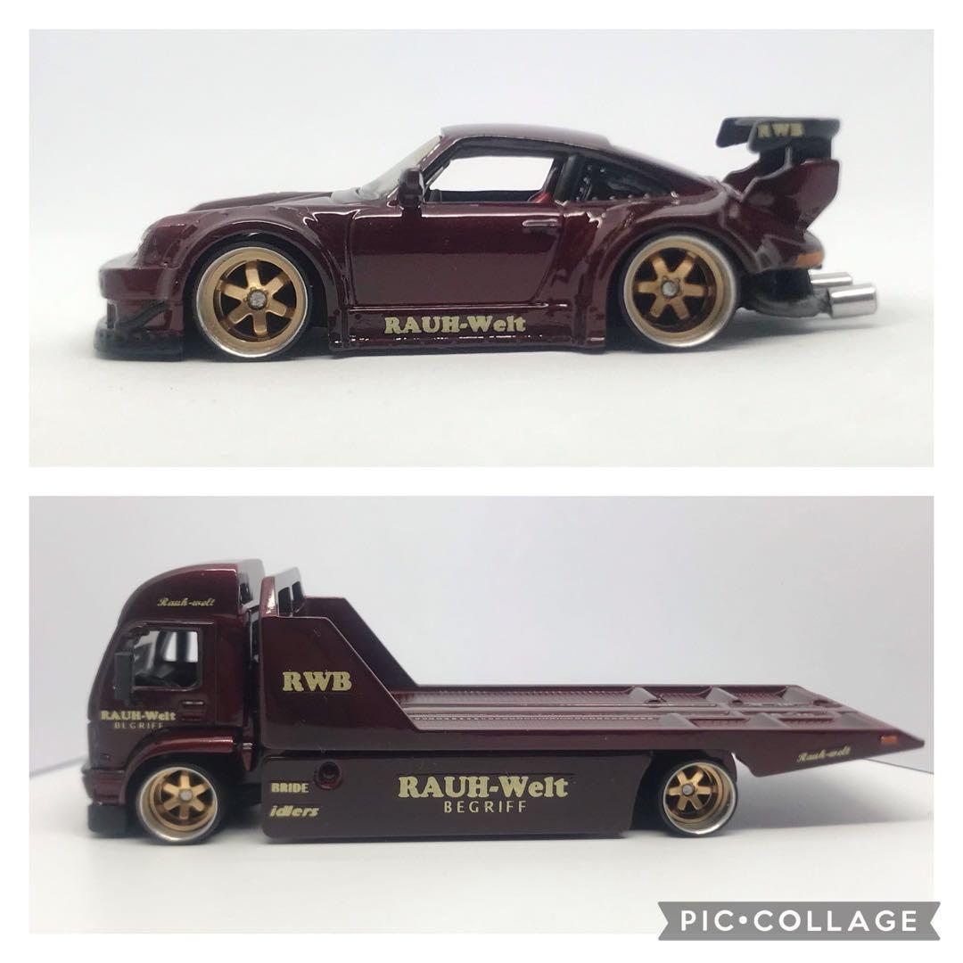 ホットウィール　ポルシェRWBトランスポートとポルシェRWBのカスタム