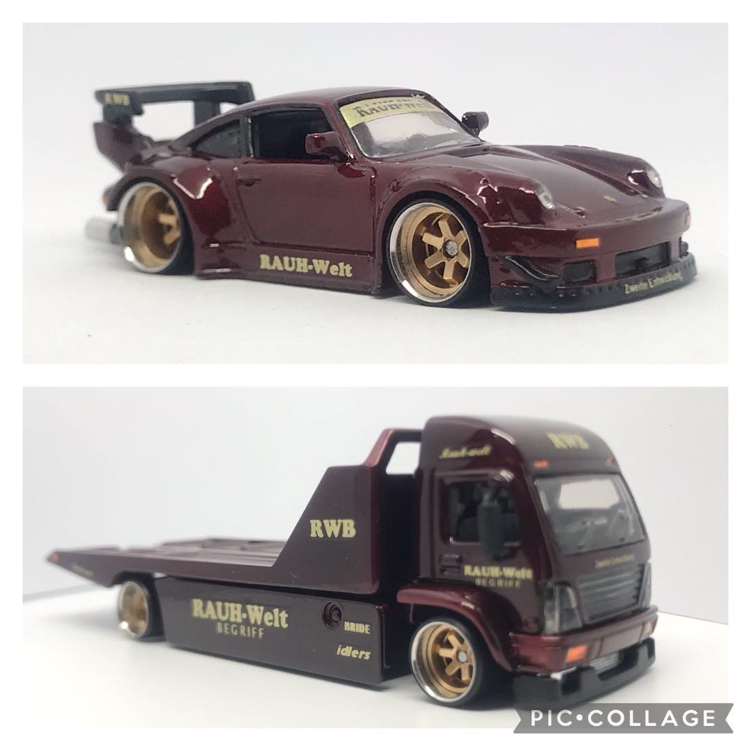 ホットウィール　ポルシェRWBトランスポートとポルシェRWBのカスタム