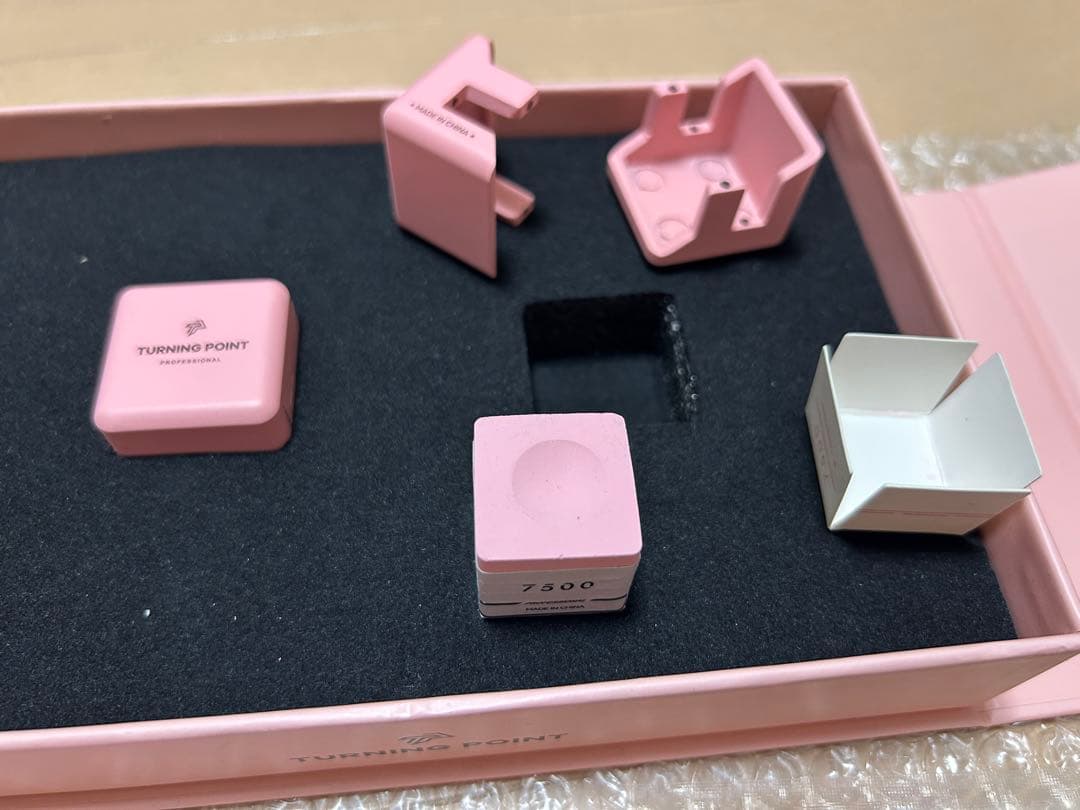 TURNING POINT 7500 ビリヤードチョーク　ピンク　箱付き