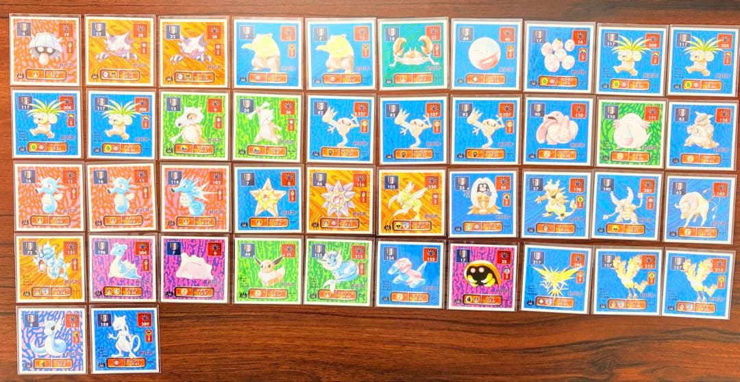 【希少】ポケモン 最強シール烈伝 アマダ 初期 102枚まとめ売り　ミュウツー