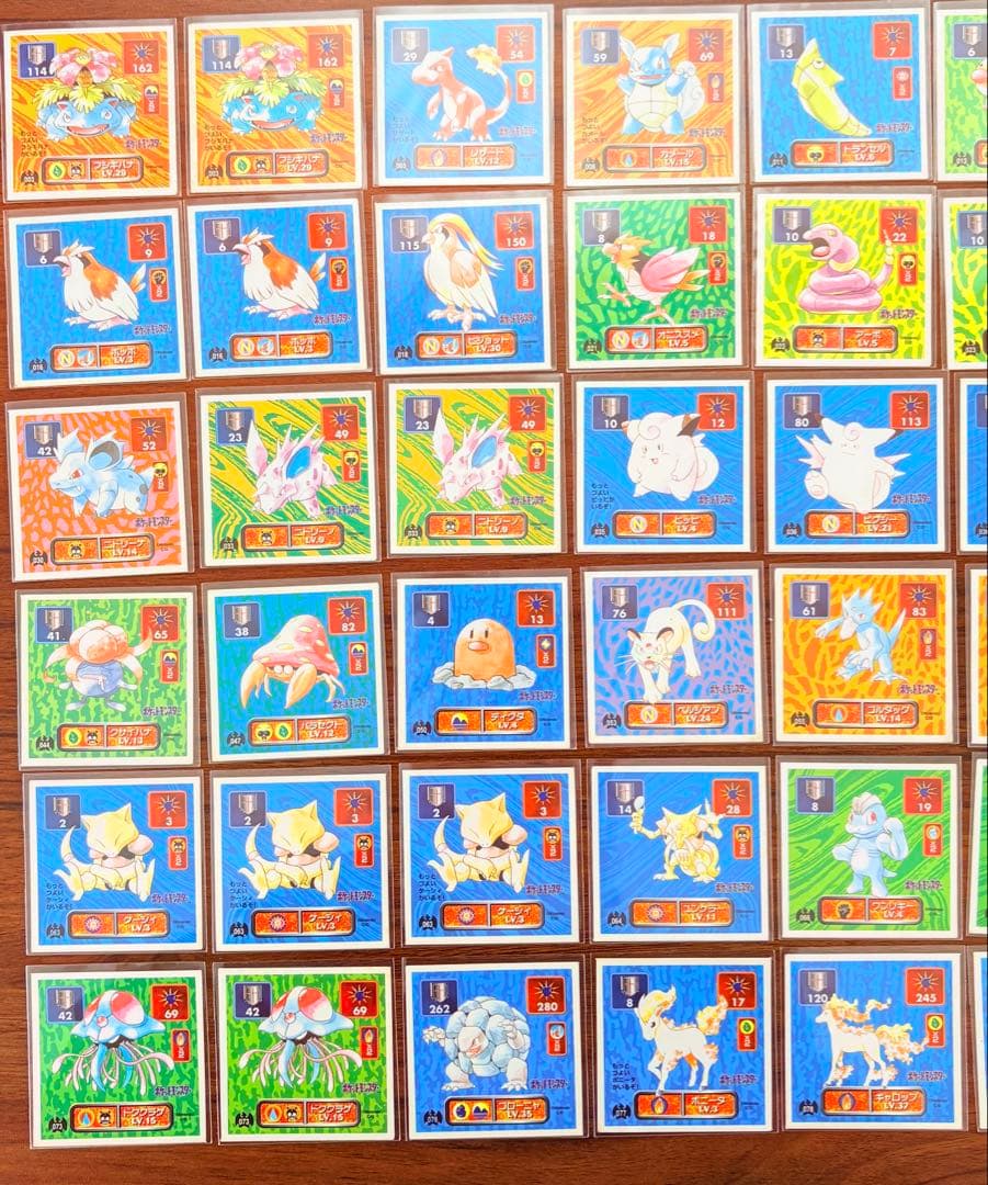 【希少】ポケモン 最強シール烈伝 アマダ 初期 102枚まとめ売り　ミュウツー