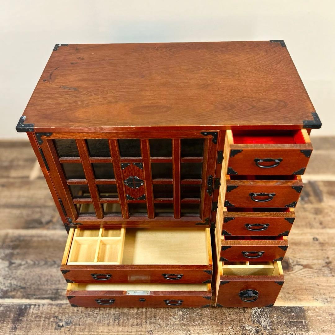 昭和後期〜平成初期 小物箪笥 時代箪笥 和箪笥　民藝箪笥 木製 和モダン 古家具