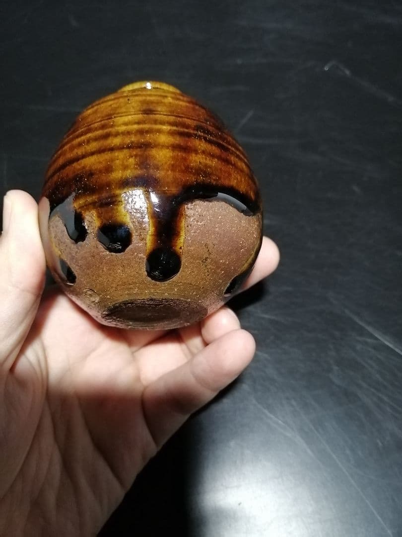 【茶道具】丹波茶入　陶春作　茶入100