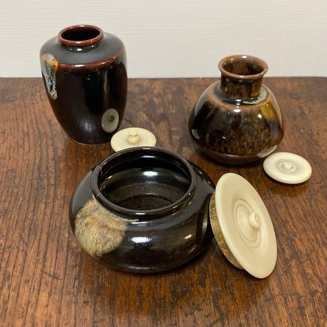 茶道具 棗 茶器 茶容器 漆器 堆朱 蒔絵 ジャンク7点 おまとめ