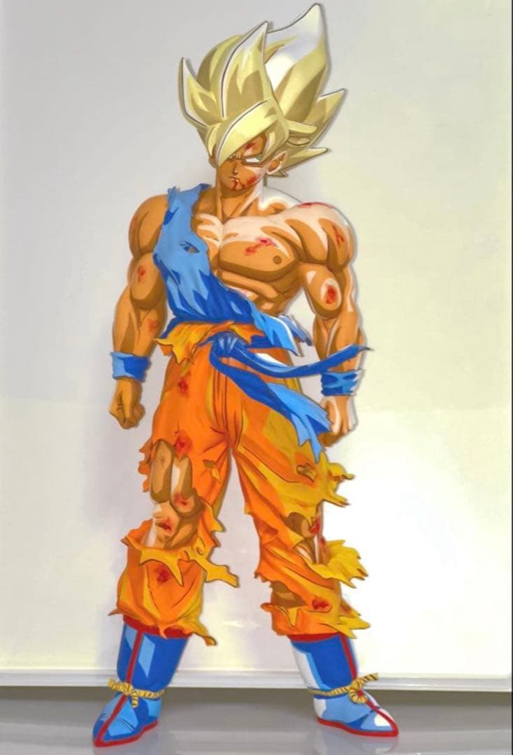 ヨ*ン様 ドラゴンボールフィギュア 伝説の超サイヤ人 孫悟空 リペイント 二次元