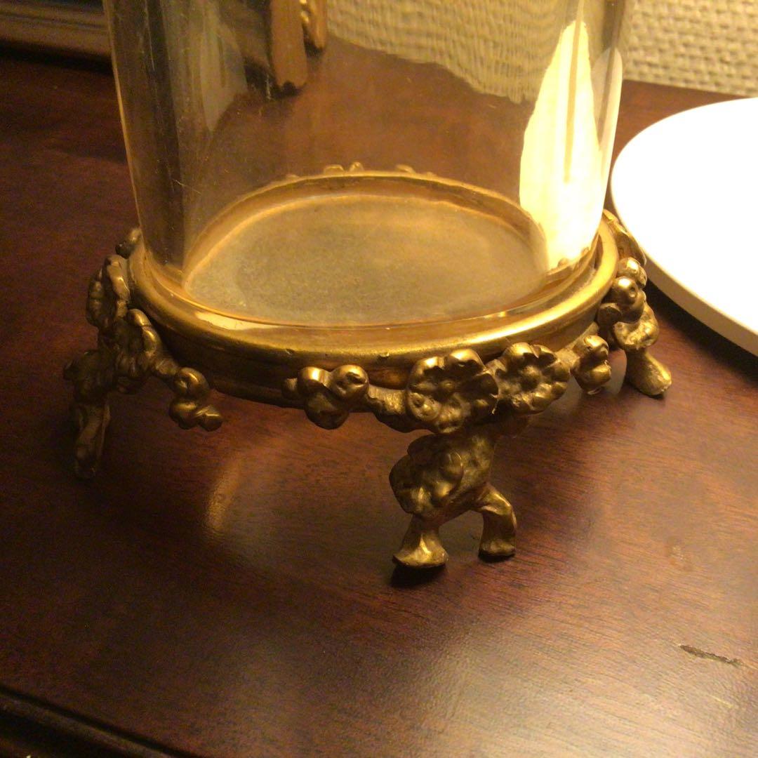 オールドバカラ　「象牙型花器」　ジャポニズムエナメル装飾　1890年頃